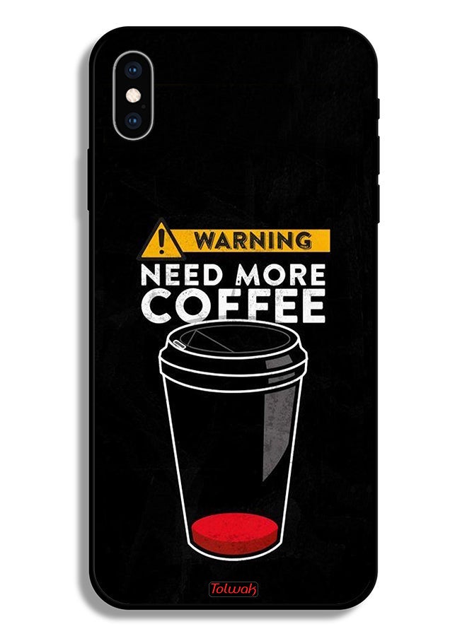 Tolwak Apple iPhone XS Protective Case Need More Coffee - Image 2