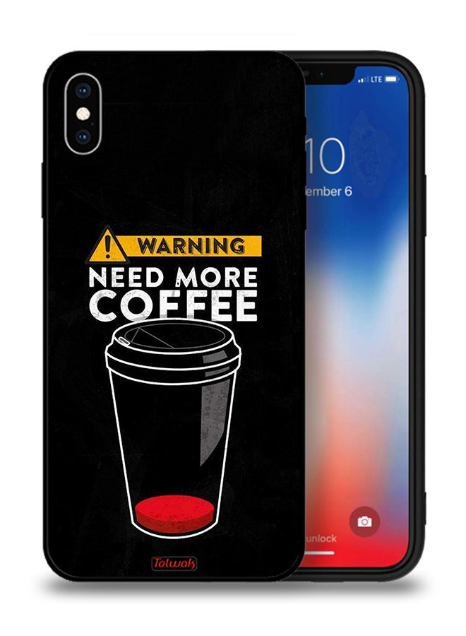 Tolwak Apple iPhone XS Protective Case Need More Coffee - Image 1