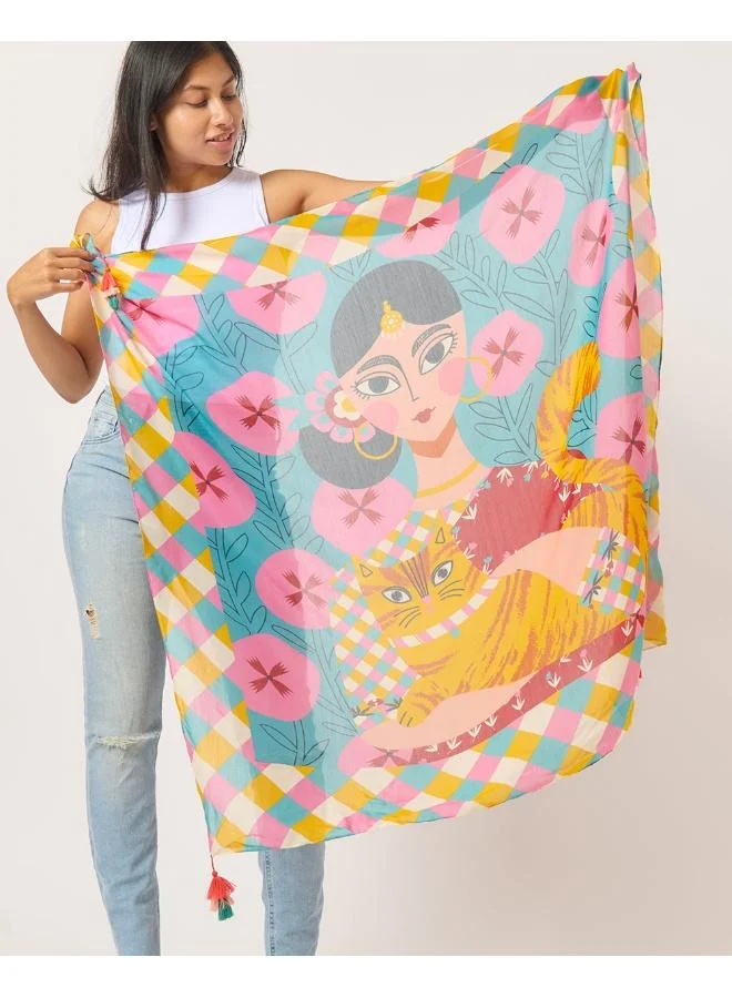 Chumbak Cat Lady Scarf