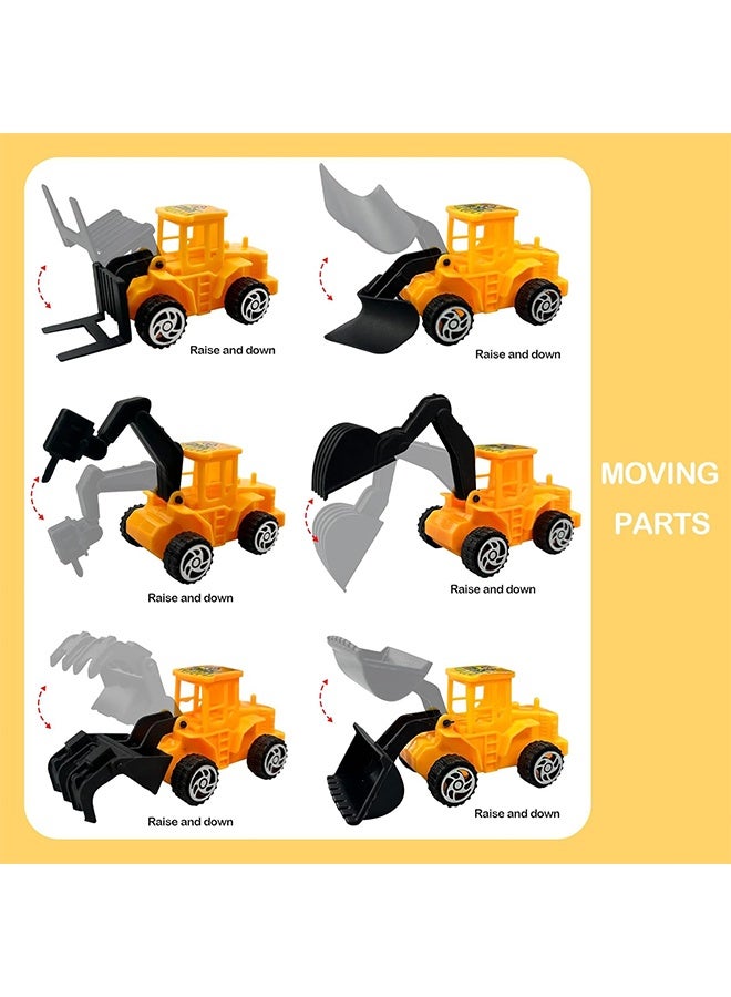 Quantum 12 PCS Construction Cake Topper Decorations, Excavator Cupcake Toppers Construction Birthday Party Supplies for Kids Boys - Image 3