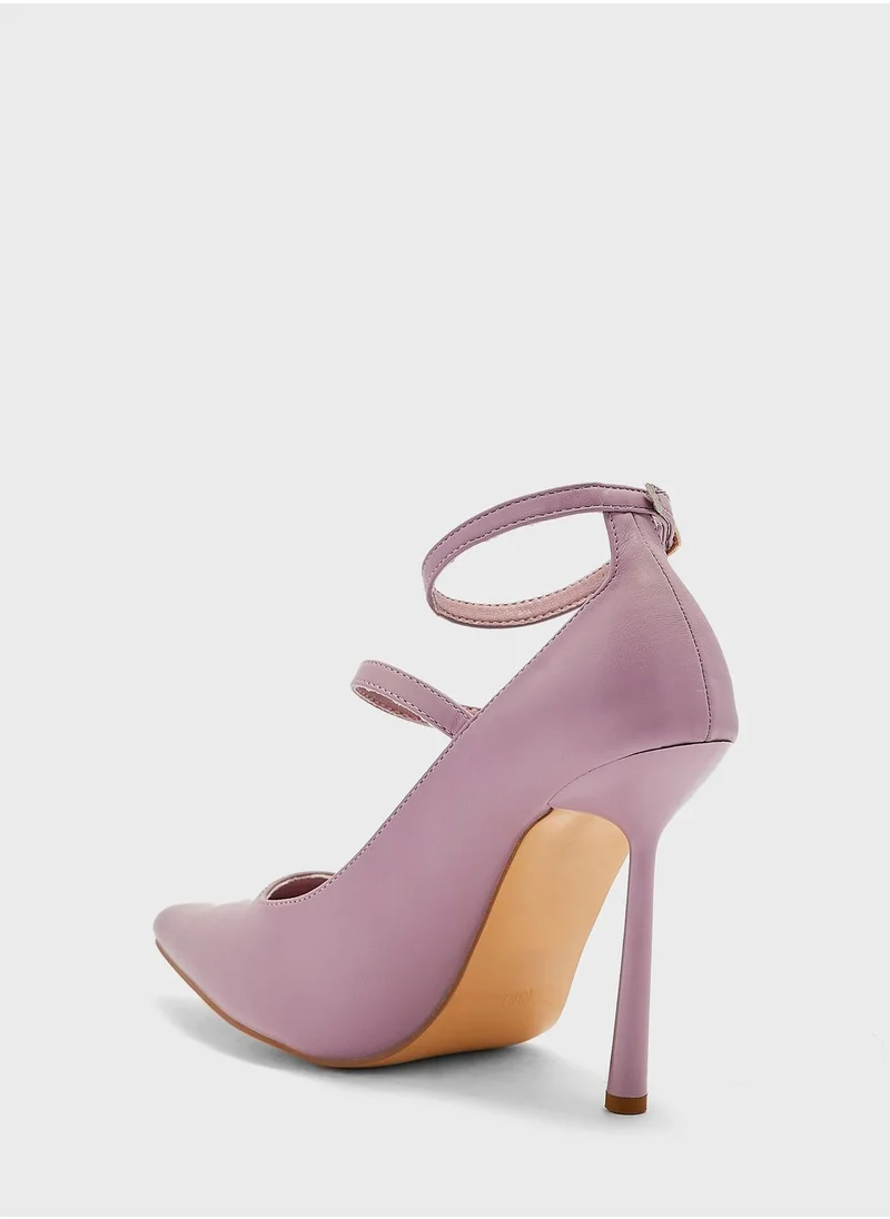ELLA Double Link Ankle-Strap Pumps