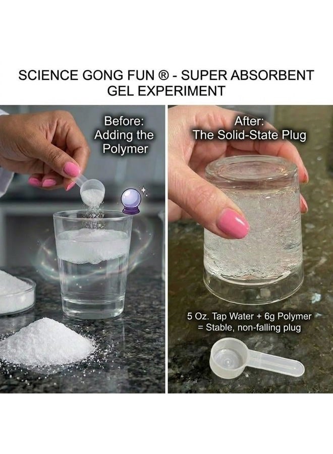 Science Gone Fun Educational Products - Superabsorbent Diaper Polymer 1 Lb Sodium Polyacrylate - Pound of the Superabsorbent Polymer Model: - Image 5