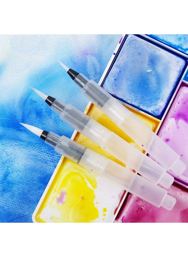 Lind Kitchen 3Pcs Water Coloring Brush Pens Portable Brush Pencil Soft Watercolor Brush Pen For Beginner Painting Drawing Art Supplies 122Mm Pointed Head - Image 2