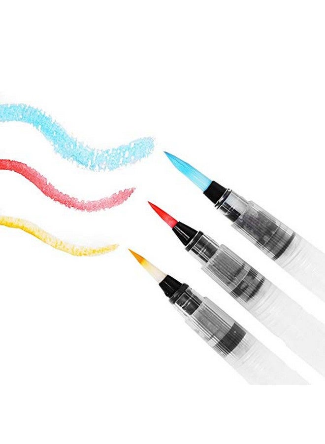 Lind Kitchen 3Pcs Water Coloring Brush Pens Portable Brush Pencil Soft Watercolor Brush Pen For Beginner Painting Drawing Art Supplies 122Mm Pointed Head - Image 3