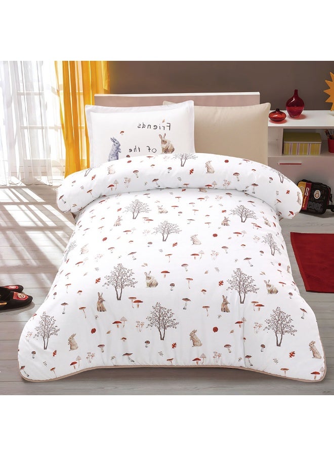 bukhamseen Lioa Soft Kids’ Comforter Set – 4 Pieces, Single Size, Stitched Filling – Lightweight & Cozy - Image 1