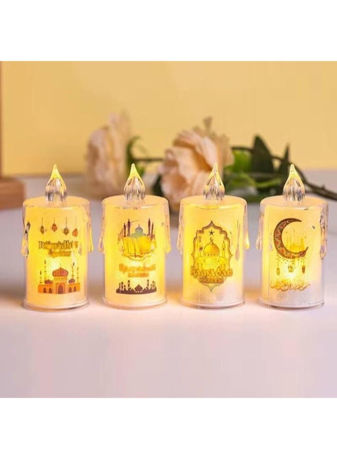 شموع إلكترونية LED بدون دخان تعمل بالبطارية – 5 قطع لرمضان - Image 2