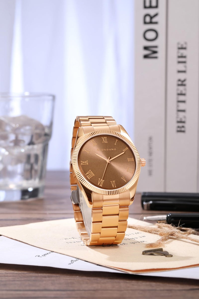 Giordano Classic Formal Analog Watch for Men with Stainless Steel Strap and Roman Numeral Indices -GZ-50112 - Image 3