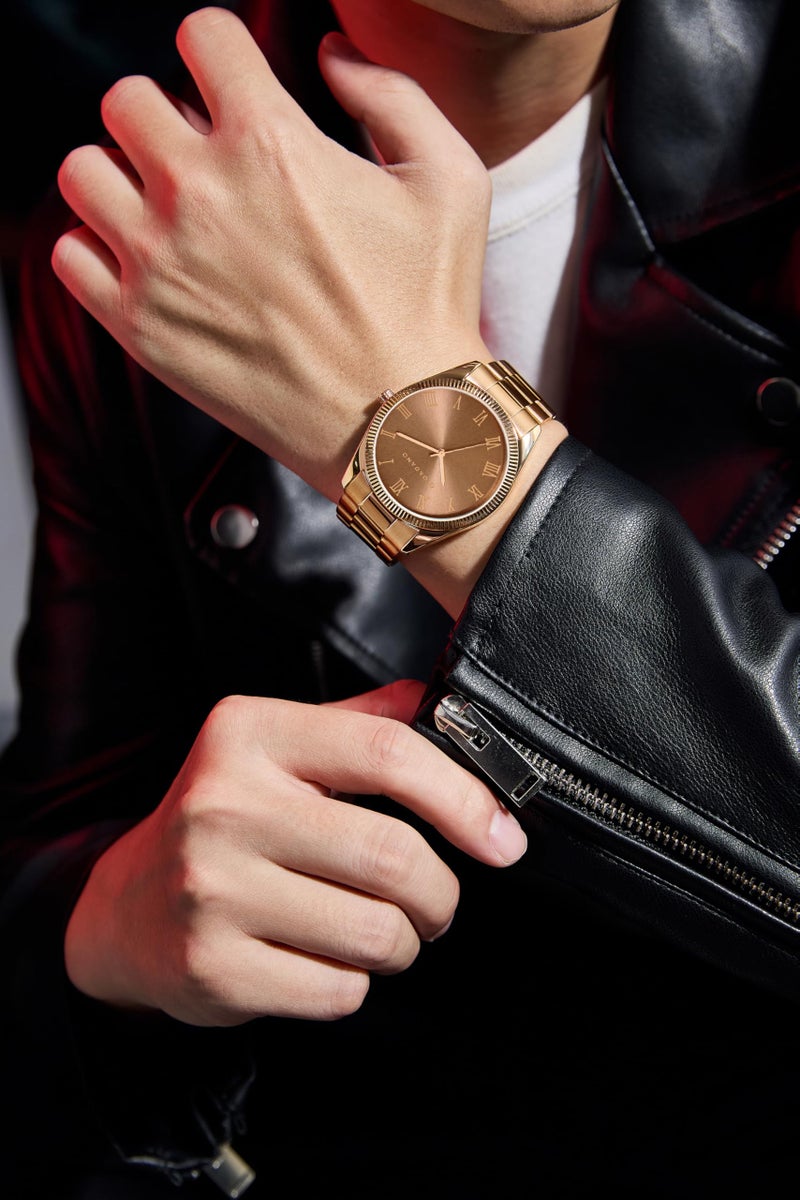 Giordano Classic Formal Analog Watch for Men with Stainless Steel Strap and Roman Numeral Indices -GZ-50112 - Image 2