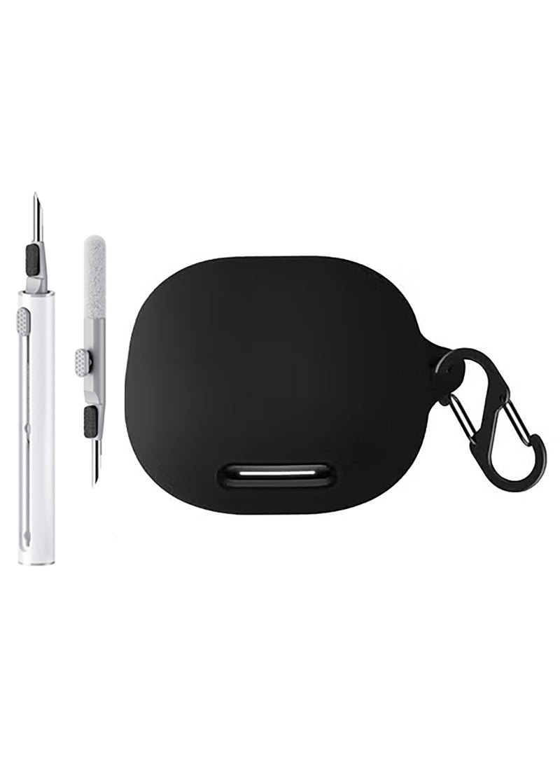 Silicone Case for Anker Soundcore C40i Case Cover with Keychain/Cleaner Kit (Black) - Image 1