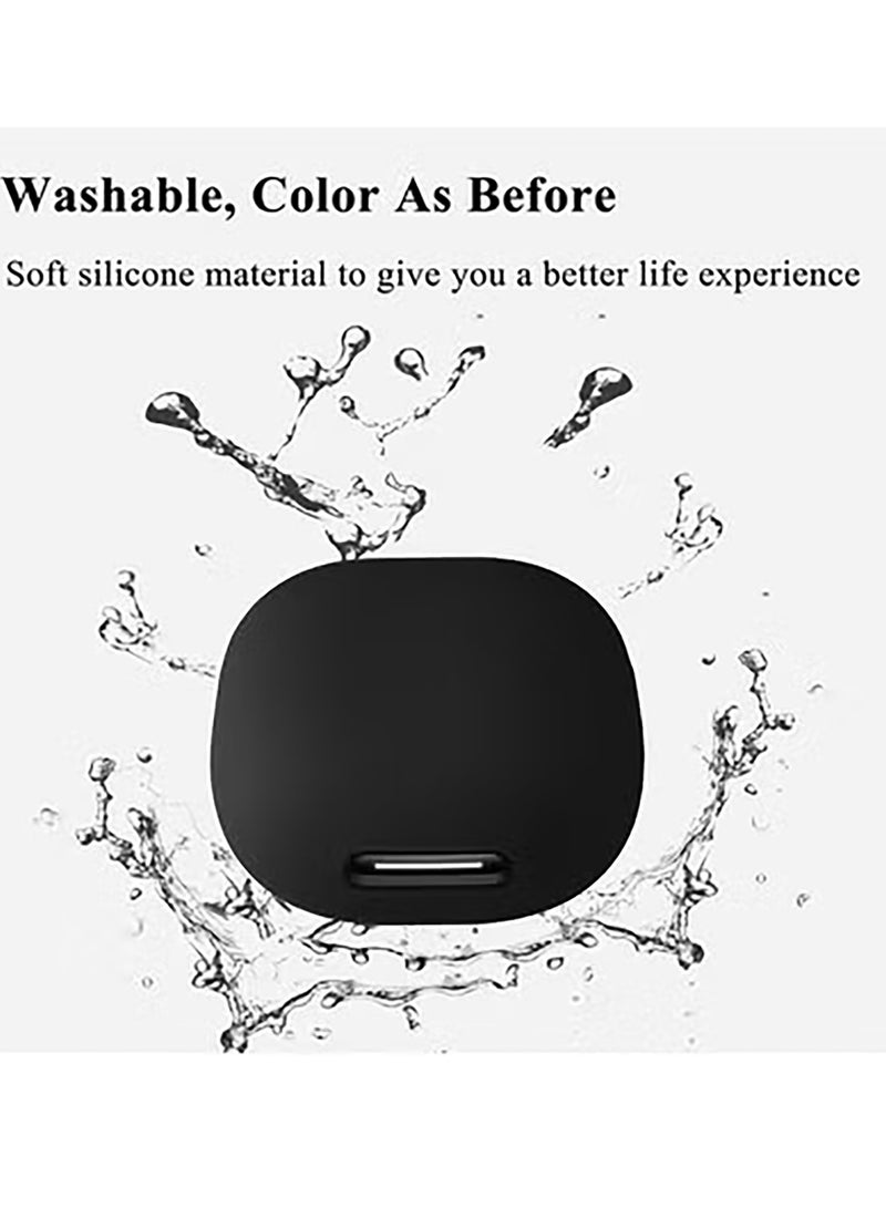 Silicone Case for Anker Soundcore C40i Case Cover with Keychain/Cleaner Kit (Black) - Image 5