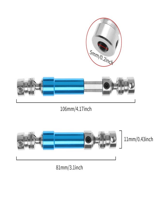 SING F LTD 2PCS RC Car Drive Shaft Compatible with WLtoys 12428 12423 1/12 Rear Center Drive Shaft Transmission Shaft Model Car Accessories Blue & Black - Image 5
