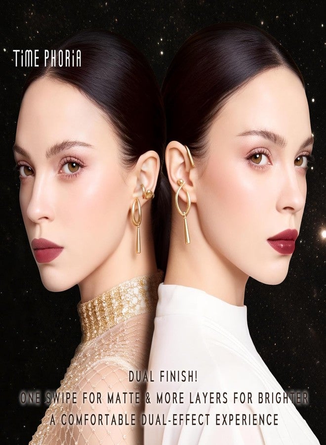 TIMEPHORIA Elixir Velvet-Shine Switching Lip Tint, 2-in-1 Velvet & Shine Lip Cream, Hydrating Long Lasting Liquid Lipstick, Blurs Lip Lines, Lightweight Non-Sticky with Vitamin E 014 Thea - Image 5
