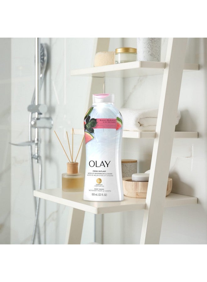 Olay Fresh Outlast Women'S Body Wash Watermelon & Agave 30 Fl Oz (Pack Of 4) - Image 3