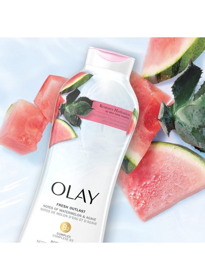 Olay Fresh Outlast Women'S Body Wash Watermelon & Agave 30 Fl Oz (Pack Of 4) - Image 4