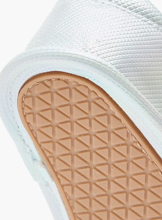 Barefeet Girls Textured Strap Sandals with Hook and Loop Closure