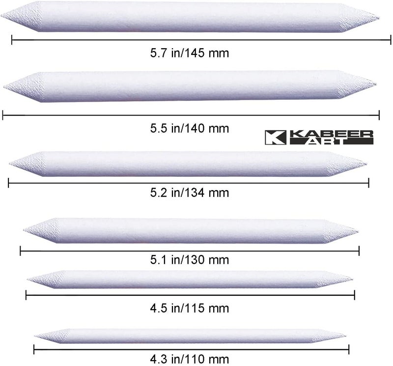KABEER ART Paper Stump Set of 6 Pc for Sketching, Drawing, Shading etc - Image 4