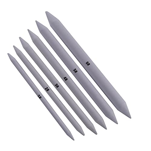 KABEER ART Paper Stump Set of 6 Pc for Sketching, Drawing, Shading etc - Image 1