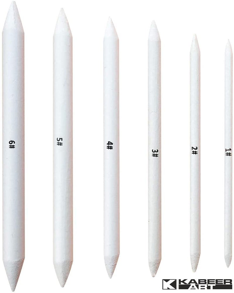 KABEER ART Paper Stump Set of 6 Pc for Sketching, Drawing, Shading etc - Image 2