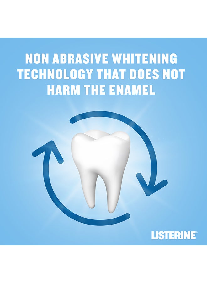 Listerine Advanced Spearmint Flavour White Mouthwash Removes Tough Stains With Milder Taste 250ml - Image 5