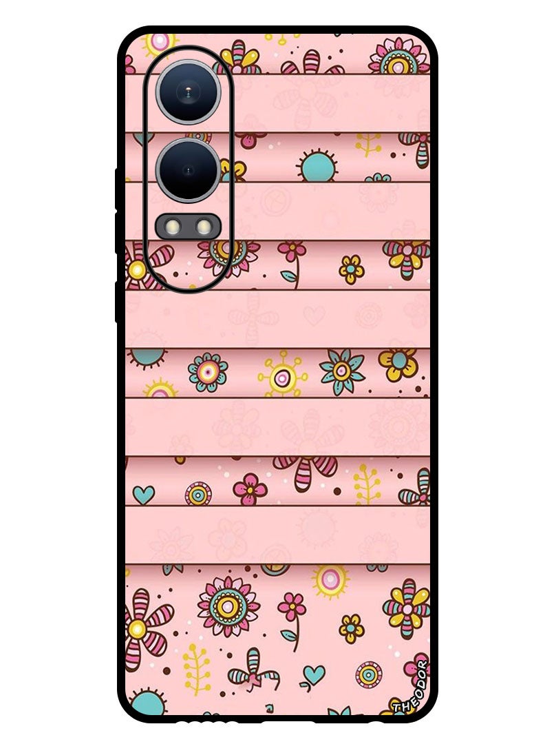 Theodor Protective Case Anti Scratch Shock Proof Bumper Cover For OnePlus Nord CE4 Lite Small Flowers - Image 1