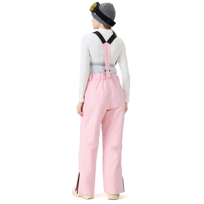 GS SNOWING Women Baggy Ski Pants Men Snow Bibs Snowboard Overall Insulated Windproof Waterproof for Winter Outdoor Sports Pink 2XL - Image 5
