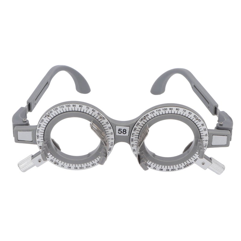 Optical Trial Lens Frame Professional Adjustable Trial Frame for Opticians Hospitals Schools Pupillary Distance 58mm/2.3in - Image 1