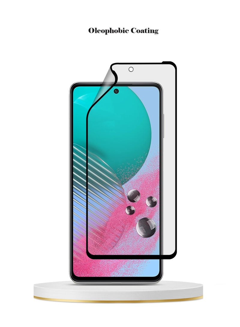 واقي شاشة سيراميك غير لامع من Techie 9D لهاتف Samsung Galaxy M54 - ملمس ناعم ومضاد لبصمات الأصابع وخالٍ من الفقاعات