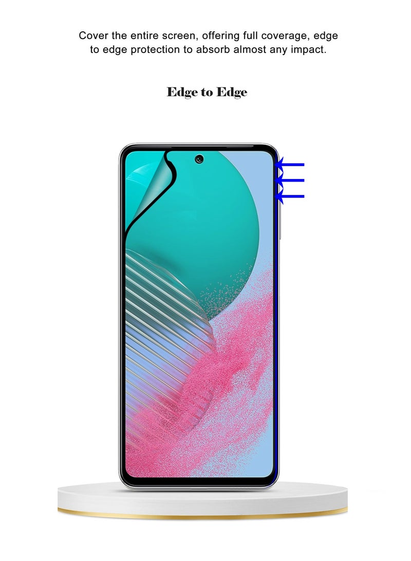 واقي شاشة سيراميك غير لامع من Techie 9D لهاتف Samsung Galaxy M54 - ملمس ناعم ومضاد لبصمات الأصابع وخالٍ من الفقاعات