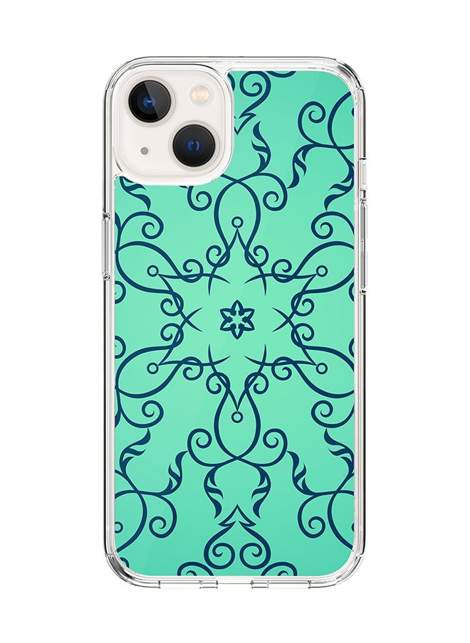 Stylizedd Classic Clear Case for Apple iPhone 15 Plus Hybrid Soft Case Flexible Edges Anti Drop TPU PC Gel Thin Transparent Cover - Arabian Star Full Print  - Image 1