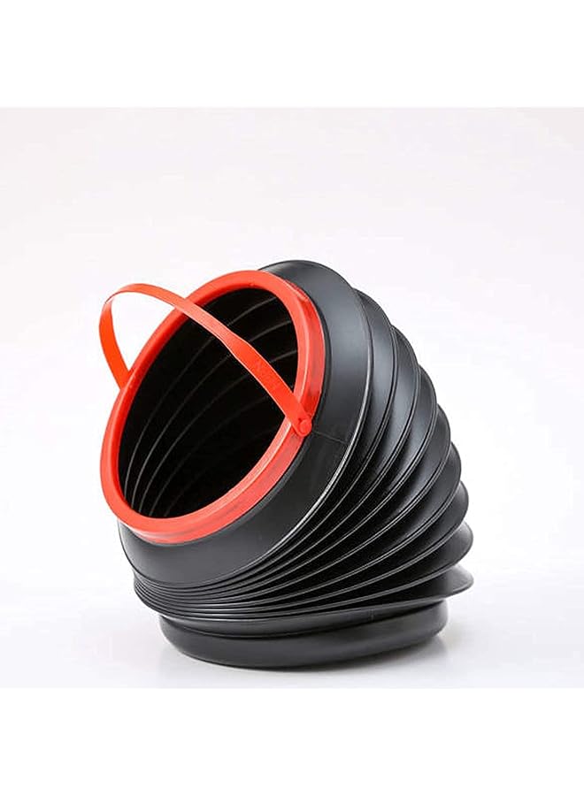 Zaboon Folding Trash Can Table Storage Case Multifunctional Water Bucket Hanging Portable Waste Bin Automotive Garbage Can For Car Fishing Outdoor Travel 4L - Image 1