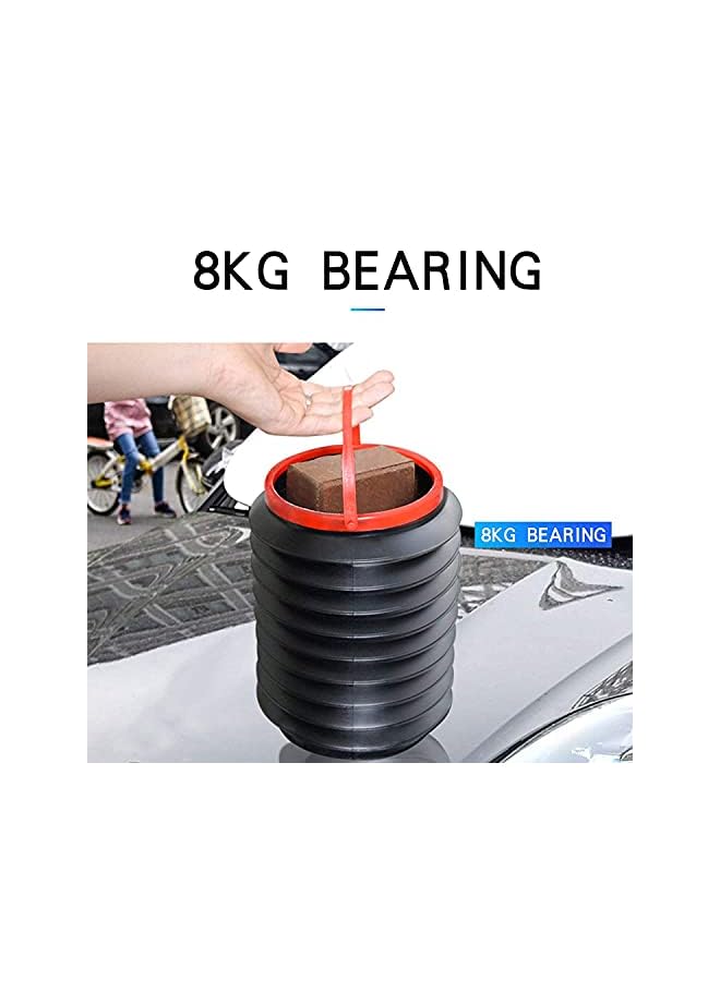 Zaboon Folding Trash Can Table Storage Case Multifunctional Water Bucket Hanging Portable Waste Bin Automotive Garbage Can For Car Fishing Outdoor Travel 4L - Image 4