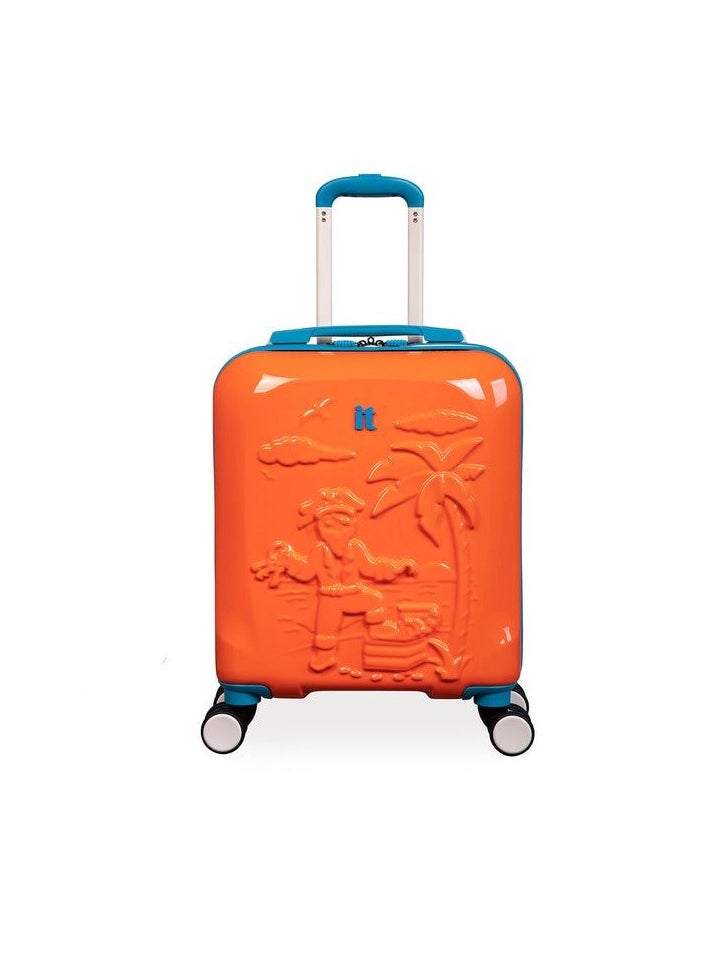it Luggage it luggage KIDS Model Treasure Trove, FSC Certified, Kids Unisex Suitcase, Children's Carry-On with Pirate Design, ABS Hard Outer Shell, 24Liters, 2.04Kg, Size Under seat, 16-3084-08, Color Turmeric  - Image 1