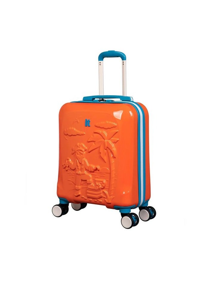 it Luggage it luggage KIDS Model Treasure Trove, FSC Certified, Kids Unisex Suitcase, Children's Carry-On with Pirate Design, ABS Hard Outer Shell, 24Liters, 2.04Kg, Size Under seat, 16-3084-08, Color Turmeric  - Image 2