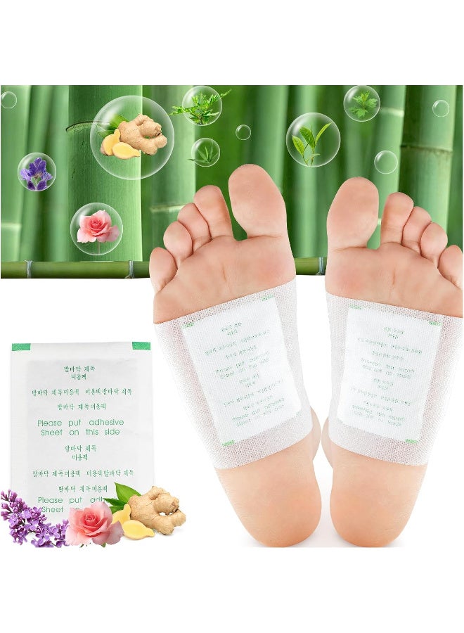 SOL LORA Cleansing & Detoxifying Mugwort Foot Patches Eliminate Dampness, Relieve Fatigue, Beautify & Nourish Foot Care Patches (1 box of 10 patches) - Image 3