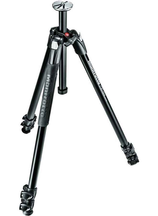 Manfrotto حامل ثلاثي 290 Xtra من الألمنيوم 3 أقسام مع رأس ثلاثي الاتجاهات (MK290XTA3-3WUS) ، أسود - Image 3