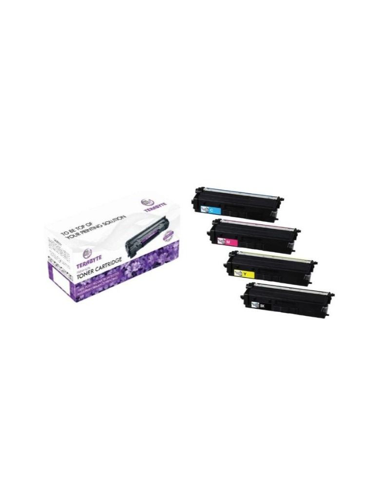 Terabyte 201A (CF400A) Multicolors Compatible Toner Pack of 4 