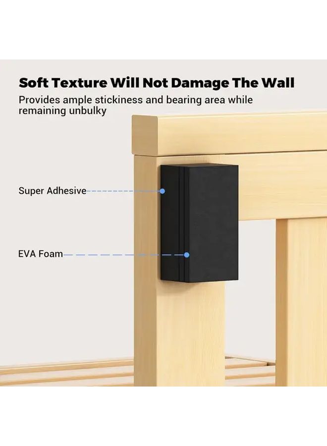 White Furniture Protector Bumper Pads 20pcs Set Prevent Scratches Adjustable Shelf Support - Image 3