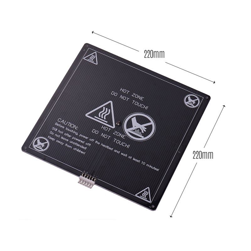 3D Printer Hot Bed Aluminum Plate: 220 * 220 * 3mm High Quality Alloy - Quick Install Durable Replacement Accessory for Anet A8 A6 A2 TRONXY P802M and Adaptive 3D Printers - Image 5