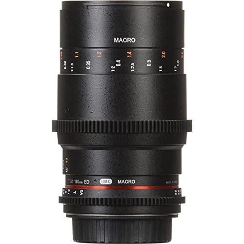 Rokinon Cine DS 100mm T3.1 ED UMC Full Frame Telephoto Macro Cine Lens for Canon EF Digital SLR Cameras - Image 4