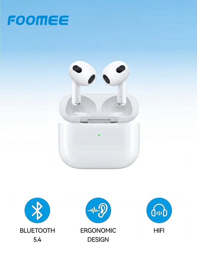 فو ميالتكنولوجيا المحدودة سماعات Airpro 4 اللاسلكية الحقيقية – 16 ساعة من التشغيل – تقنية Bluetooth 5.4 - Image 1