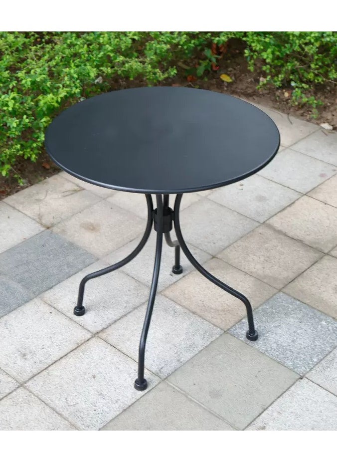 LANNYHOME - Jeffcoco Furniture Garden Dining Set Outdoor Furniture Patio Dining Table and Chair Balcony Dinner Table Dinner Chair Poly Rattan Restaurant,Coffee Shop (Round Table 1 piece) - Image 1