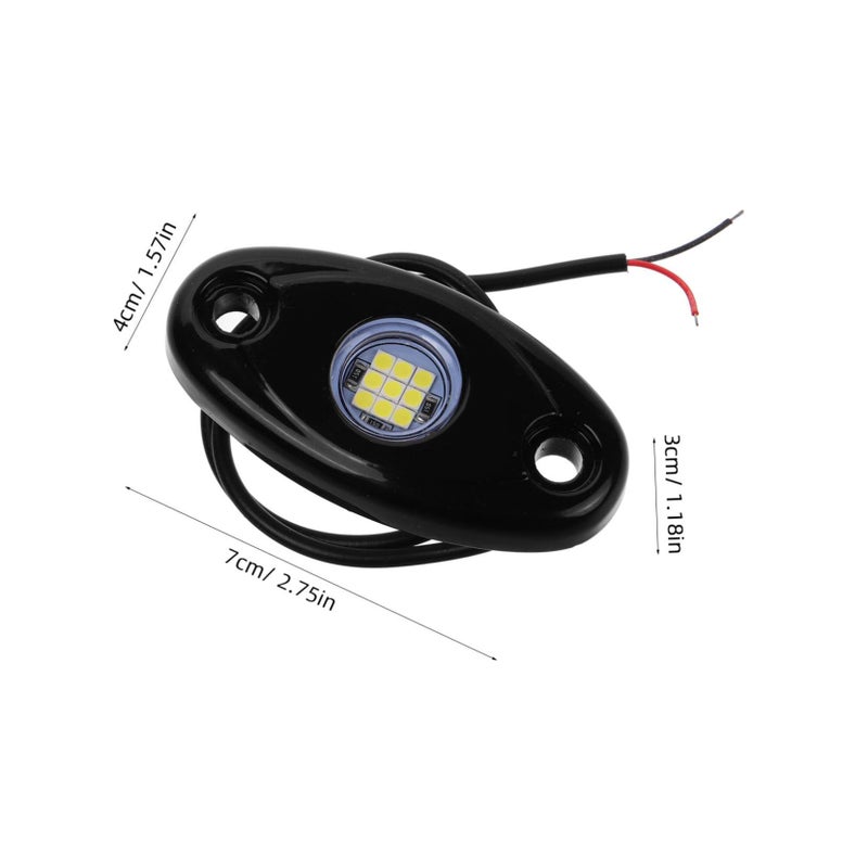 طقم إضاءة هيكل LED للشاحنات وسيارات الدفع الرباعي ومركبات الدفع الرباعي للطرق الوعرة، أسود، سهل التركيب، متعدد الأضواء. - Image 3