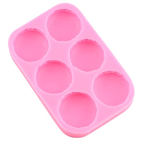 Mujiang 6-Cavity 3D Macaroon Hamburger Silicone Fondant Molds For Cake Decorating Chocolate Candy Mini Soap Bath Bomb - Image 5