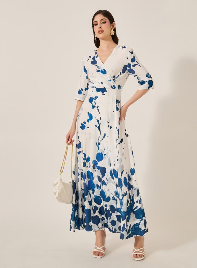 ستايلي فستان ماكسي بطبعة زهور - Image 1