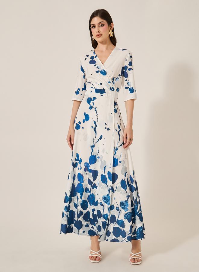ستايلي فستان ماكسي بطبعة زهور - Image 2