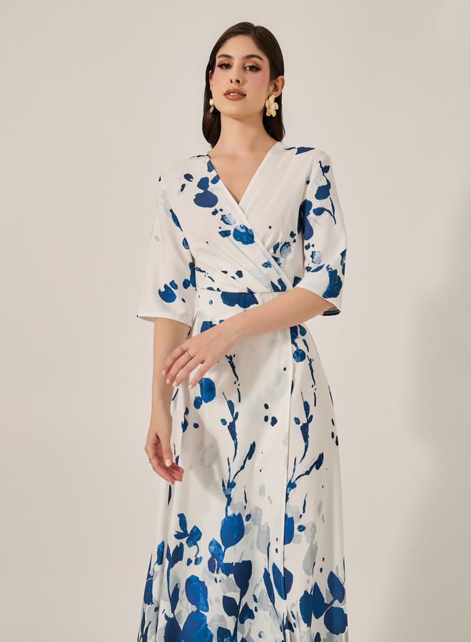 ستايلي فستان ماكسي بطبعة زهور - Image 3