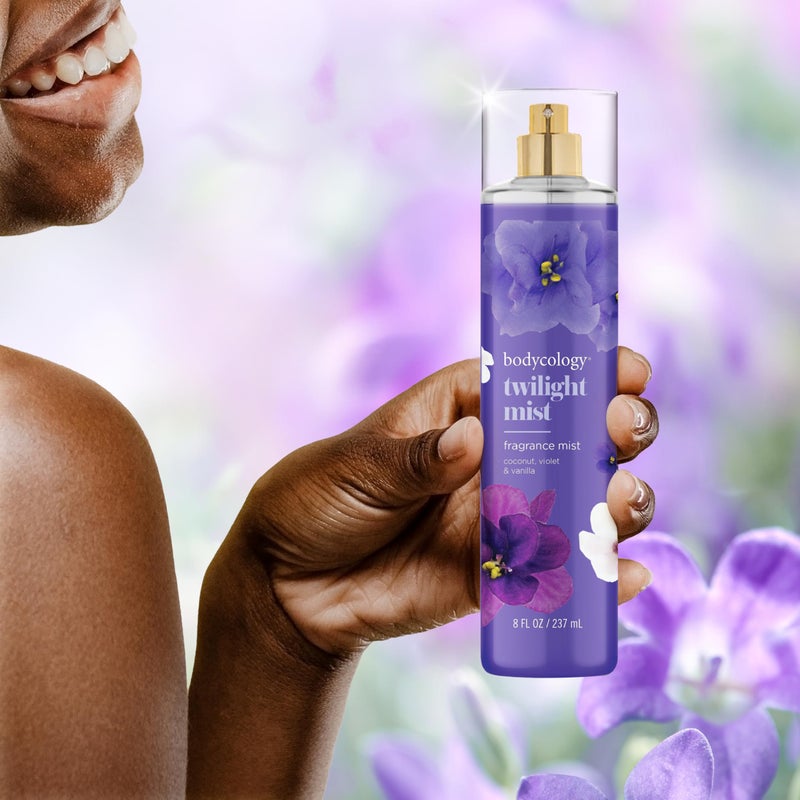 Bodycology باديكولوجي رذاذ الجسم المعطر طويل الأمد، ضباب الشفق، 8 أونصة سائلة - Image 5
