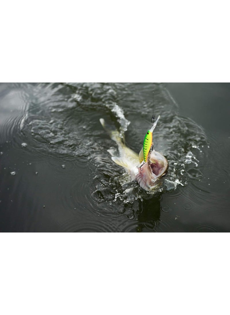 Berkley Berkley Flicker Minnow Fishing Lure Firetiger 13 oz 3 12in  9cm Crankbaits Realistic Minnow Profile Sharp Dive Curve Gets to Fish Quickly Equipped with Fusion19 Hook  - Image 4