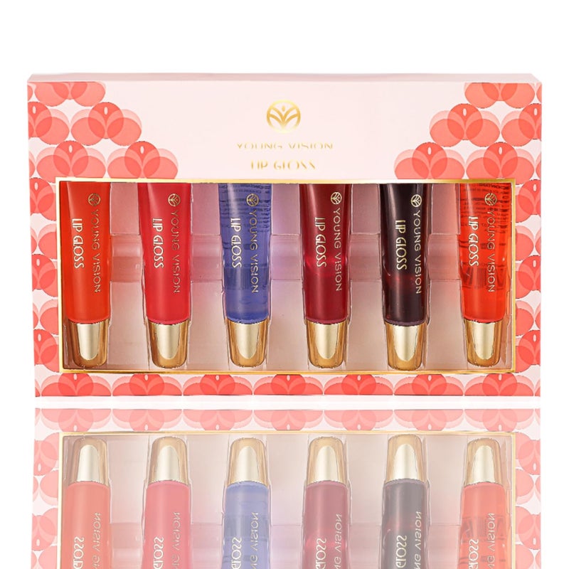 YOUNG VISION Thermosensitive ColorChanging Lip Gloss Set  6 Colors Orange Strawberry Mint Cherry Candy Vanilla  Hydrating Lip Oil  Plumping Lip Gloss Kit  Christmas Gift for GirlsWomen