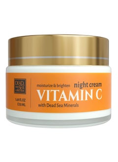 Dead Sea Collection Vitamin C Moisturizing Night Cream Face Cream With Vitamin C Firming Cream With Dead Sea Minerals And Vitamin C 169 Fl. Oz  - Image 1